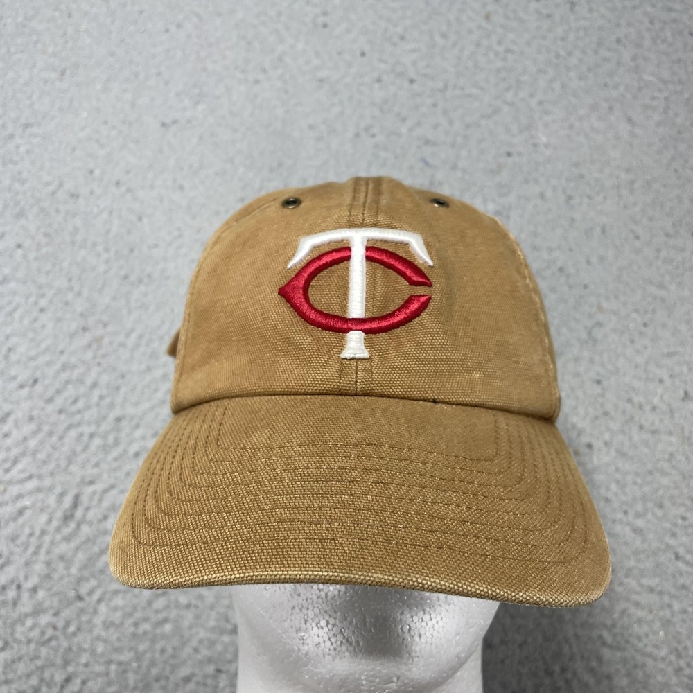 Minnesota Twins Hat Cap Strap Back Mens One Size Brown MLB Baseball '47 Carhartt